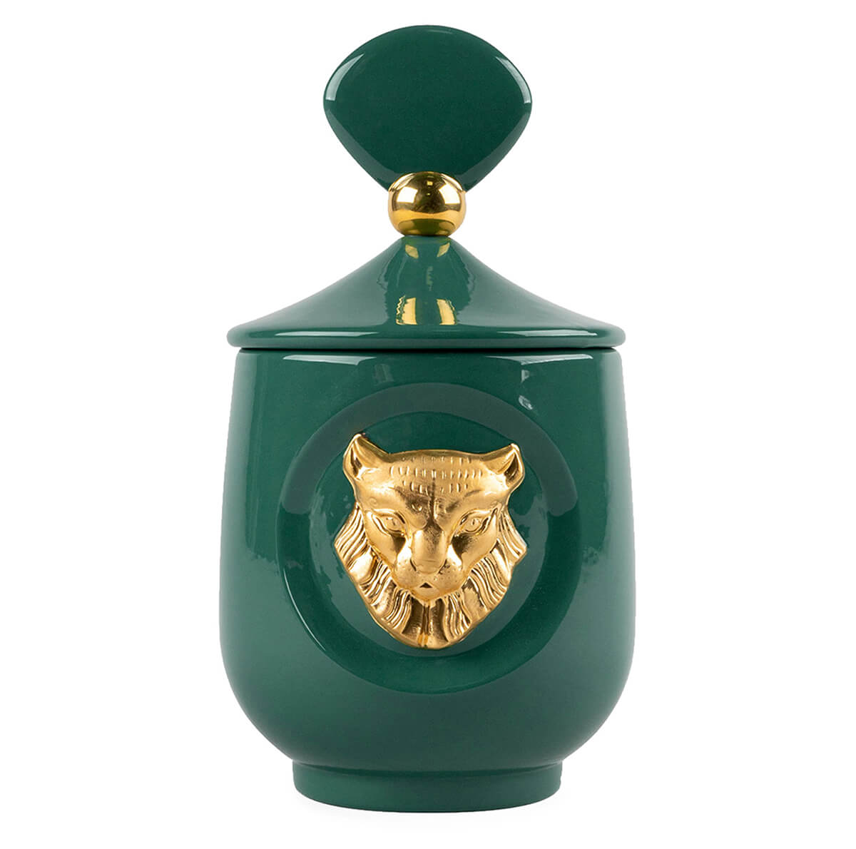 LLADRÓ Lynx Redwood Fire Candle (500g) £345, disponible en Harrods.com