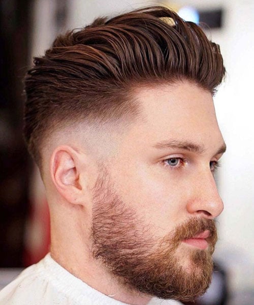 Corte de pelo corto Slick Back Style para hombres