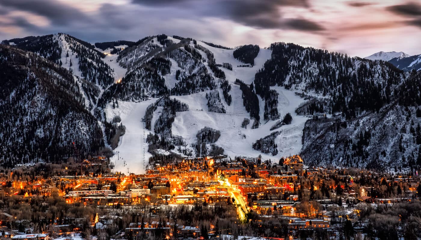 Destino de viajes de esquí a Aspen, Colorado