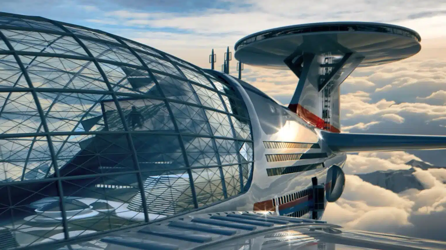 Crédito: Sky cruise Concept por Hashem Al Ghaili/SWNS