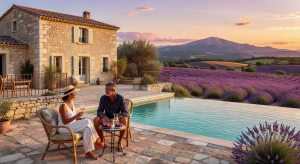 Villa de lujo en Provenza con piscina infinity y vistas a campos de lavanda