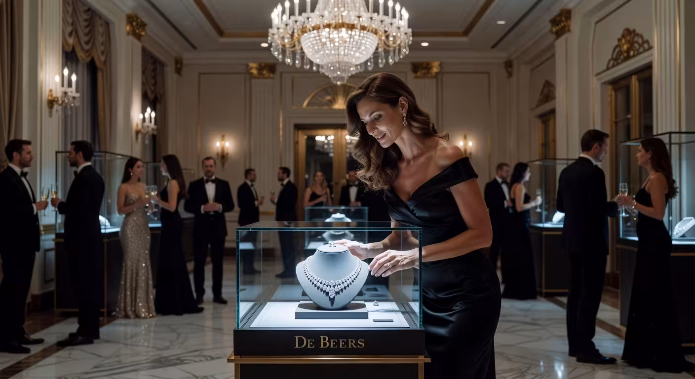 Evento exclusivo de alta joyería De Beers en Miami con colección The Alchemist of Light