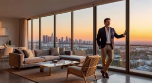 El legendario ático de Matthew Perry en Los Ángeles: historia de una propiedad icónica Interior de lujo del ático en The Century Los Ángeles con vistas panorámicas de la ciudad