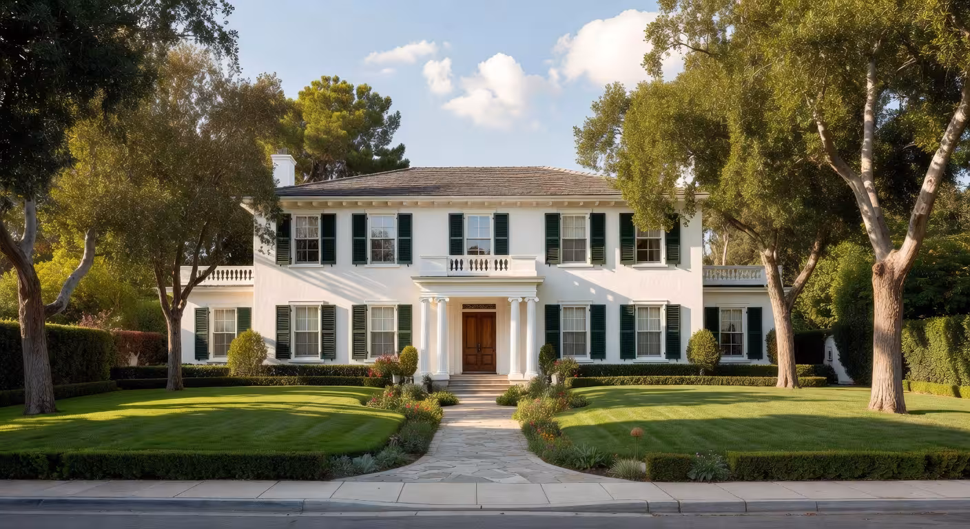 Dentro de la antigua casa de Meghan Markle en Los Ángeles: un vistazo a la vida de la duquesa antes de la realeza Casa colonial de estilo tradicional en Hancock Park, Los Ángeles, donde vivió Meghan Markle antes de convertirse en duquesa