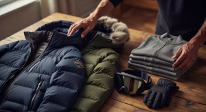 Ropa técnica de deportes de invierno de alta gama preparada para el lavado