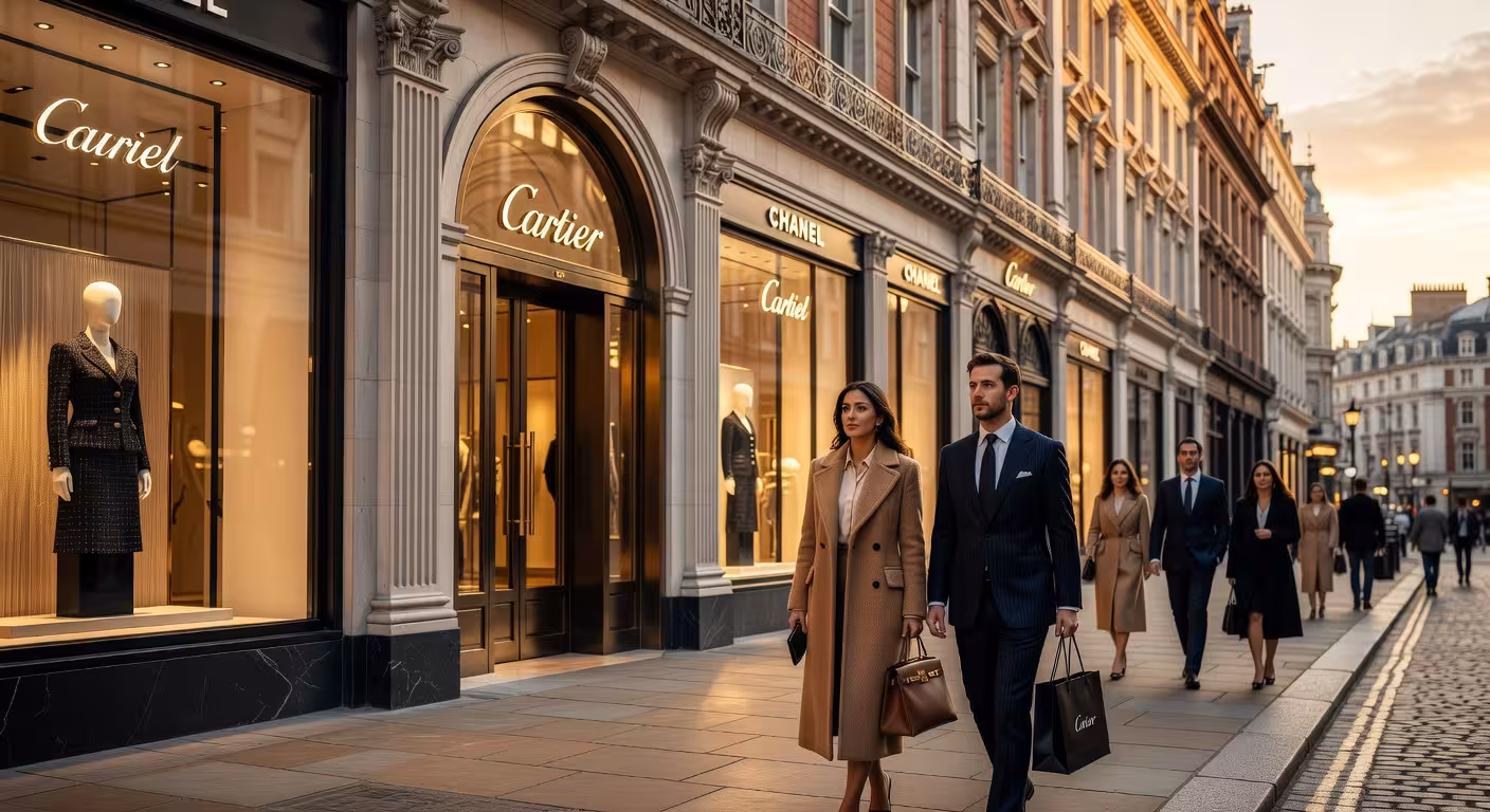 New Bond Street en Londres, la calle comercial más cara del mundo con boutiques de lujo