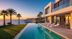 Domenica Group: 65 años liderando el mercado inmobiliario de lujo en Chipre Villa de lujo de Domenica Group en Pafos con piscina infinita y vistas al Mediterráneo