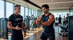 Los mejores expertos para llevar un estilo de vida saludable Entrenamiento personalizado en gimnasio de lujo con tecnología avanzada de monitorización