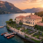 Estas celebridades viven la dolce vita en Italia Villa de lujo histórica en las orillas del lago de Como con jardines y embarcadero privado