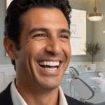 10 razones por las que los implantes dentales son tan populares Hombre sonriendo con confianza mostrando implantes dentales de aspecto natural