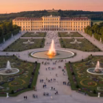 Qué hacer en Austria: 10 lugares imprescindibles que visitar Vista aérea del Palacio de Schönbrunn en Viena con sus jardines barrocos formales